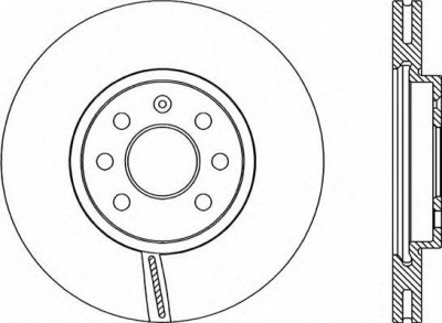 OPEN PARTS bda207420 -  Тормозной диск